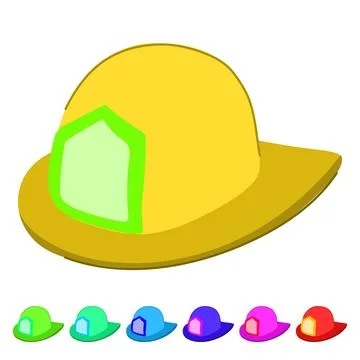 Shield firefighter helmet vector cartoon graphic Stock Illustration