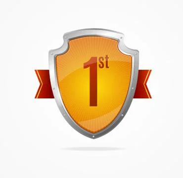 Shield First Safety Concept. Vector 스톡 일러스트