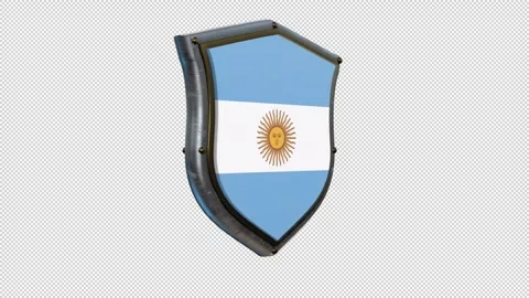 SHIELD FLAG ARGENTINA 스톡 동영상 333298611