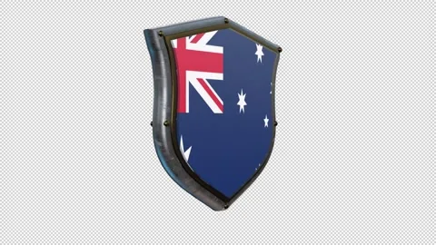 SHIELD FLAG AUSTRALIA Stockbeeldmateriaal 333297973