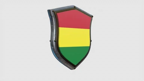 SHIELD FLAG BOLIVIA 스톡 동영상 333298503