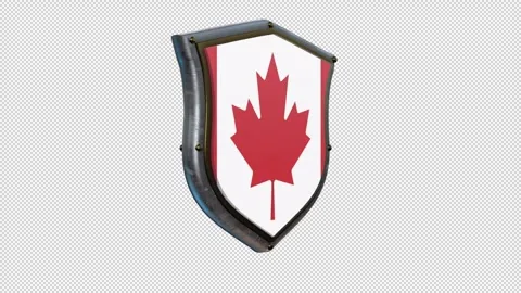 SHIELD FLAG CANADA Stockbeeldmateriaal 333297946