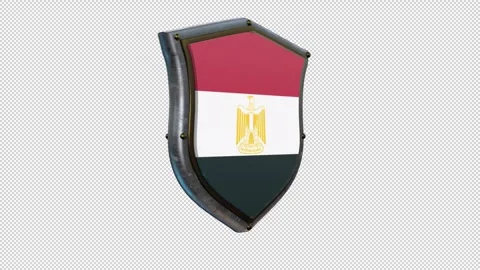 SHIELD FLAG EGYPT Stockbeeldmateriaal 333298413