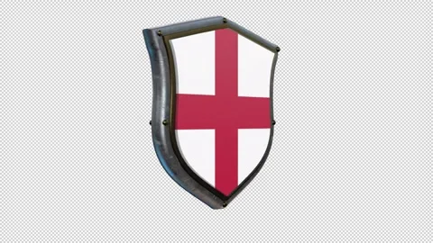 SHIELD FLAG ENGLAND Stockbeeldmateriaal 333298778