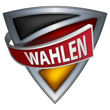 Shield with flag of Germany Stock Illustration