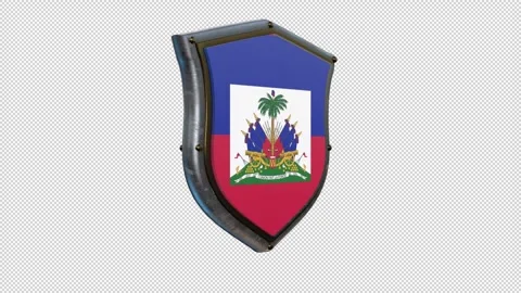 SHIELD FLAG HAITI 스톡 동영상 333298295