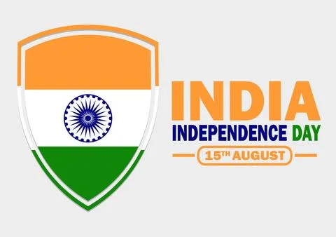 Shield with flag of India Ilustración de archivo