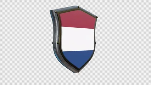 SHIELD FLAG Netherlands Stockbeeldmateriaal 333298764