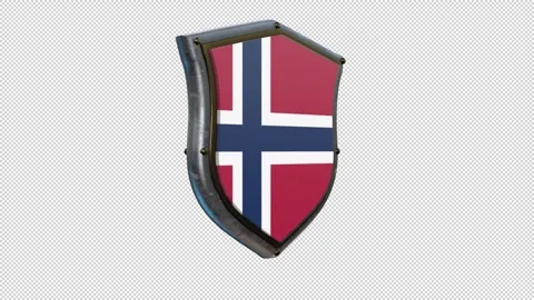 SHIELD FLAG NORWAY Stockbeeldmateriaal 333298751