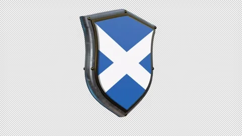 SHIELD FLAG SCOTLAND Stockbeeldmateriaal 333298668