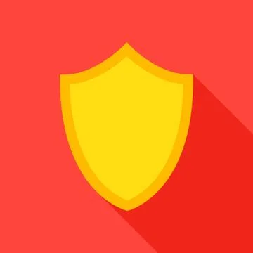 Shield Flat Icon Stock Illustration