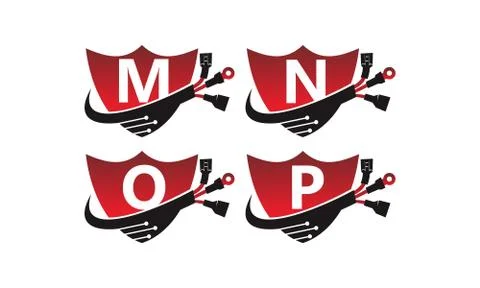 Shield Global Electricity Set Stock-Illustration