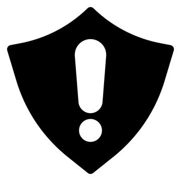 Shield glyph icon vector illustration isolated on white background Stock Illustration
