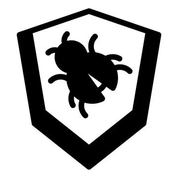 Shield glyph icon vector illustration isolated on white background 스톡 일러스트