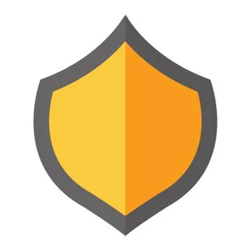 Shield gold vector illustration Stock Illustration