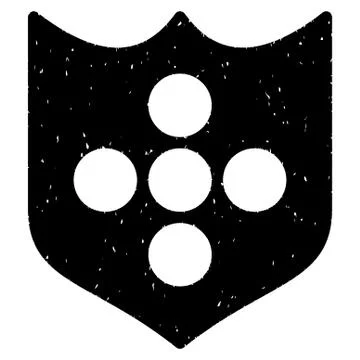 Shield Grainy Texture Icon Stock Illustration