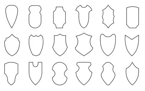 Shield guard security heraldic royal safety sign Stock Illustration