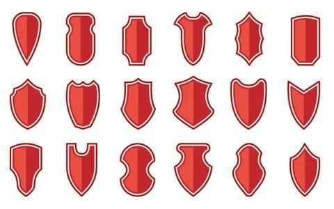 Shield guard security heraldic royal safety sign Stock Illustration