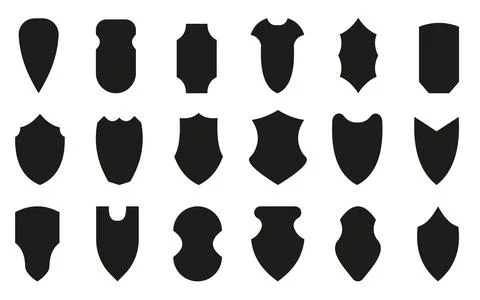 Shield guard security heraldic royal safety sign Stock Illustration