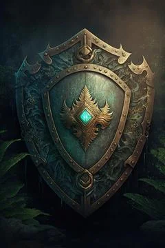 Shield of the hidden lord Stock Illustration