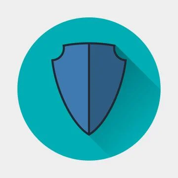 Shield icon. Armor symbol. Stock Illustration