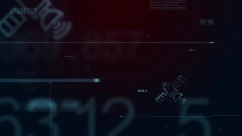 Shield Icon Cyber Security, Digital Data Network Protection, Future Technology Stock Illustration