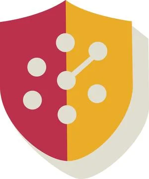 Shield icon for data security protection Stock Illustration
