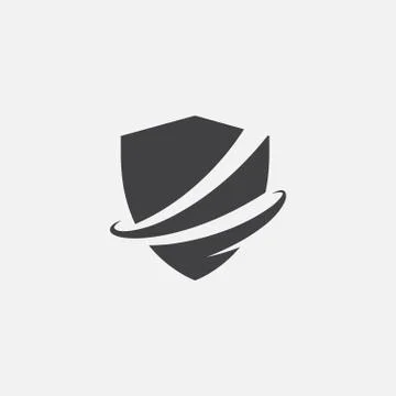 Shield icon design, shield logo design template Stock Illustration