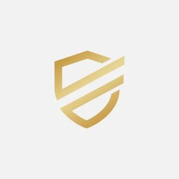 Shield icon design, shield logo design template Stock Illustration