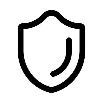 Shield icon. Editable line icon. Professional and modern outline icon vecto.. Stock Illustration