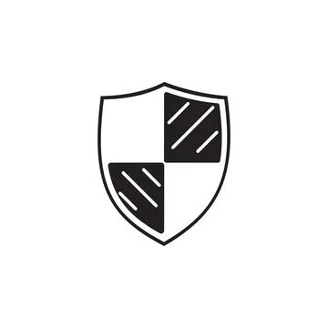 Shield icon. Elements of cyber security icon. Premium quality graphic design Stock Illustration