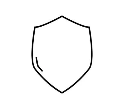 Shield icon illustrated in vector on white background shield icon illustra... Stock Photos
