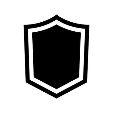 Shield Icon isolated on white background Stock Illustration