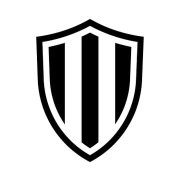 Shield Icon isolated on white background Stock Illustration