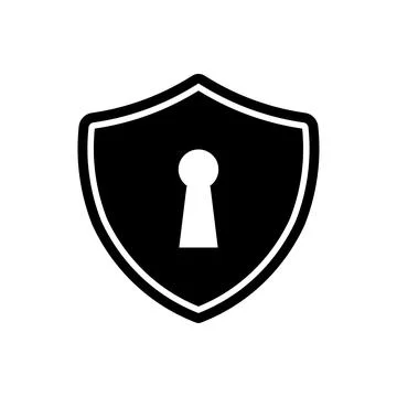 Shield icon logo design template isolated illustration Stock Illustration