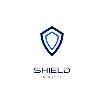 Shield Icon Logo Design Template Stock Illustration