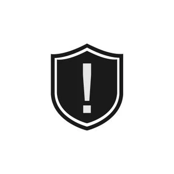 Shield icon. Protection sign. Vector illustration, flat design. Stock Illustration