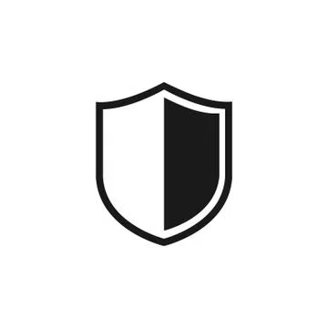 Shield icon. Protection sign. Vector illustration, flat design. Stock Illustration