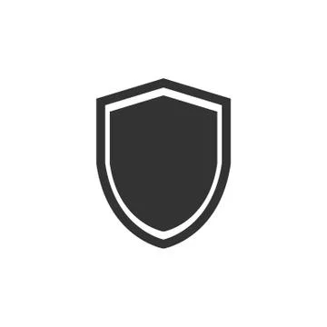 Shield icon. Protection sign. Vector illustration, flat design. Stock Illustration