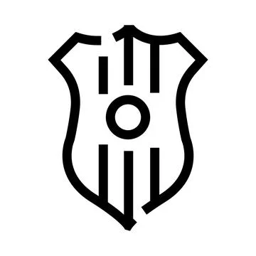 Shield icon representing protection, security, and defense Stock Illustration
