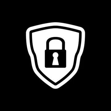 The shield icon. Security symbol. Flat Stock Illustration