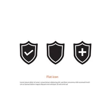 Shield icon. Security symbol template for graphic and web design collection.. Stock Illustration