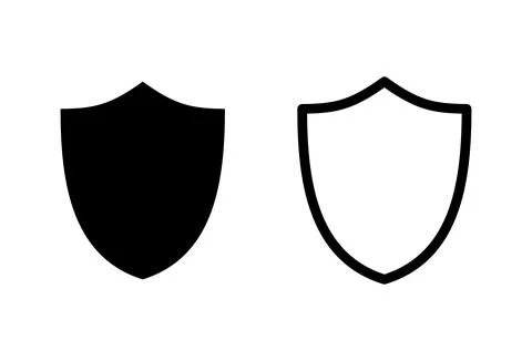 Shield icon set. Protection icon vector. Security vector icon Stock Illustration