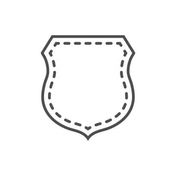 Shield icon shape emblem Stock Illustration