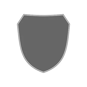Shield icon shape emblem Stock Illustration