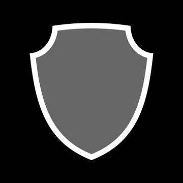 Shield icon shape emblem Stock Illustration