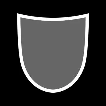 Shield icon shape emblem Stock Illustration