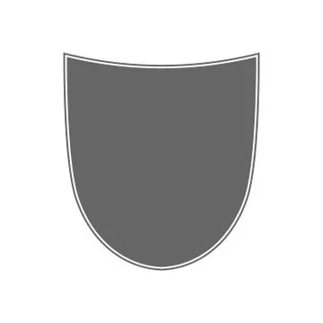 Shield icon shape emblem Illustrazione stock