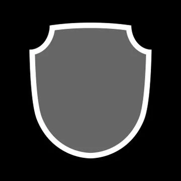 Shield icon shape emblem Stock Illustration