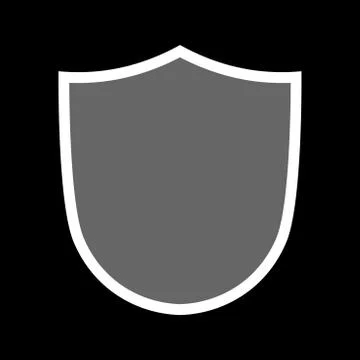 Shield icon shape emblem Stock Illustration